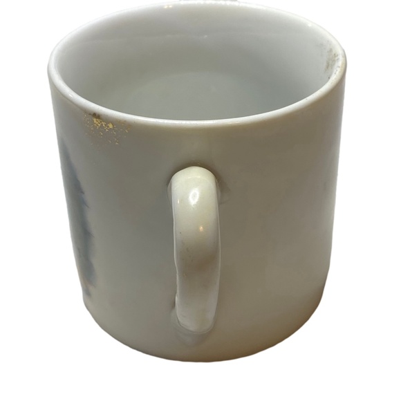 NORMAN ROCKWELL White Porcelain Illustrated Demitasse Espresso Mug Vintage Small - Picture 7 of 7